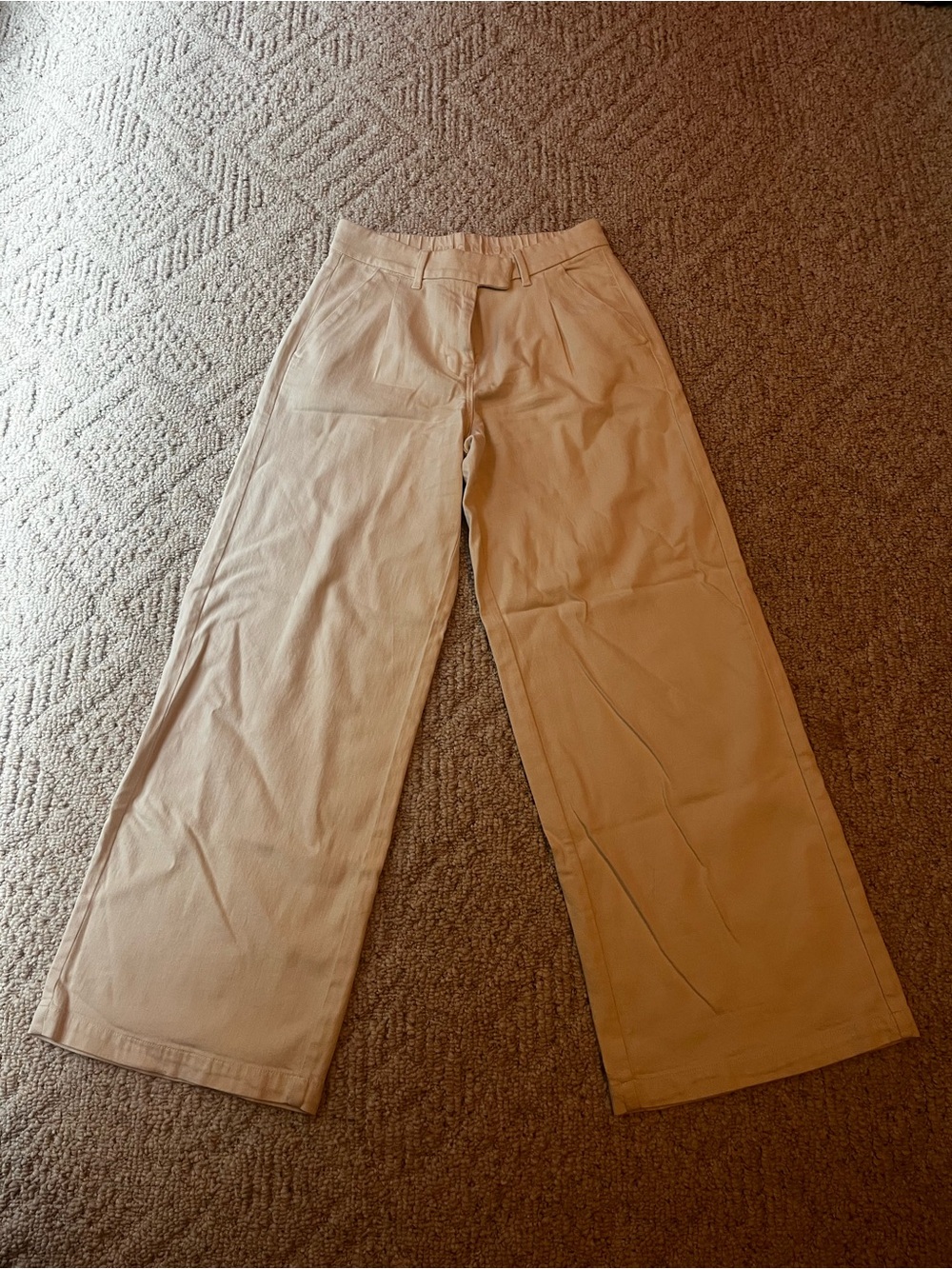 American Eagle Outfitters Wide-Leg Pants - Light Tan